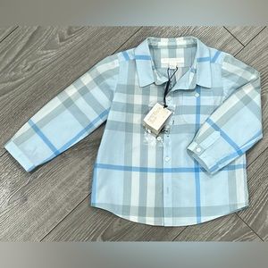 Boys Burberry Long Sleeve Shirt Size 18 months